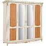 Wardrobe «Alba 02» P4.485.1.02-01 (П524.02), Material: solid oak, Color: ivory+gold