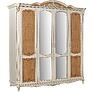 Wardrobe «Alba 02» P4.485.1.20-01 (П524.02к), Material: solid oak, Color: ivory+gold