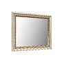 Mirror «Аlba 09» P4.485.0.09 (П485.09), Material: solid oak, Color: ivory+gold