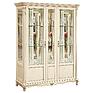 Showcase «Alezi» P1.350.0.05 (П350.05), Material: solid oak, Color: ivory+gold