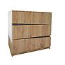 Chest of drawers «Faktura» P051.301, Material: ldsp, Color: Gold Country Oak + Onyx