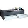 Bed 1-09 «Chelsi Bum» P3.0587.1.05, Material: ldsp, Color: Oak Bordeaux light + Metal Brooklyn, Size: 2000х900 мм, Dimension: 2042×980×587