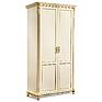 Wardrobe «Alezi» P1.350.1.01 (П349.10), Material: solid oak, Color: ivory+gold