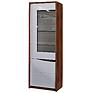 Wardrobe "Monaco" P6.528.0.01-01 (P510.01-1), Material: MDF + PVC, Color: Satter oak + glossy white