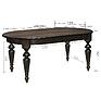 Table «Verdi 18» P4.487.4.11 (394.01), Material: solid oak, Color: wenge