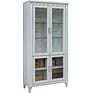Bookcase «Amadei» P6.635.0.09, Material: solid oak, Color: ivory+silver