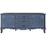 TV sideboard «Florentina» BM2.851.0.33, Material: MDF, lined with oak veneer, Color: blue agate