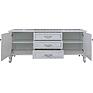 TV sideboard «Florentina» BM2.851.0.33, Material: MDF, lined with oak veneer, Color: white agate