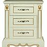 Cupboard «Milana 1я» P4.265.2.28(396.28), Material: solid oak, Color: ivory+gold