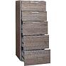 Chest of drawers «Unona» P3.582.1.21, Material: ldsp, Color: Oak bordeaux light+Oak canyon