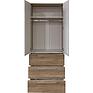 Cabinet «Unona» P3.582.1.55(П582.01), Material: ldsp, Color: Oak bordeaux light+Oak canyon