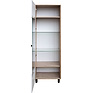 Display cabinet «Ardo» P3.598.0.01-01, Material: ldsp, Color: White - Madura Oak