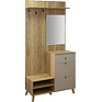 Combined cabinet «Simpl» P7.058.3.10, Material: ldsp, Color: Persidskii zhemchug + country oak golden