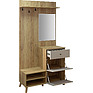 Combined cabinet «Simpl» P7.058.3.10, Material: ldsp, Color: Persidskii zhemchug + country oak golden
