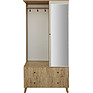 Combined cabinet «Simpl» P7.058.3.11, Material: ldsp, Color: Persidskii zhemchug + country oak golden