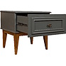 Bedside table «Dolche» P3.597.1.02, Material: MDF, painted, Color: Basalt + Rustic oak