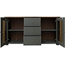 Sideboard «Jio» P7.034.2.21, Material: ldsp, Color: Basalt + Oregon Cedar