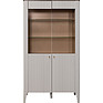 Cupboard with showcase «Sharli» P6.116.0.04, Material: MDF, Color: Charlie Ceramics + Pearl Satin