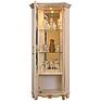 Showcase «Alezi» P1.350.0.13-01 (П350.13-01), Material: solid oak, Color: ivory+gold