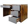 Desk «Monaco» P6.528.2.15 (П510.15-1), Material: MDF + PVC, Color: Oak Sutter + Gray Mocha