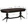 Table «Verdi» P4.487.4.14 (П106.08-01), Material: solid oak, Color: wenge