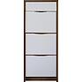 Curbstone for the Monaco footwear P6.528.3.09 (П542.09), Material: MDF + PVC, Color: Satter oak + glossy white