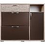 Тумба для обуви «Верес» П3.564.3.08(564.08), Material: ldsp, Color: Versailles Oak + Dark brown